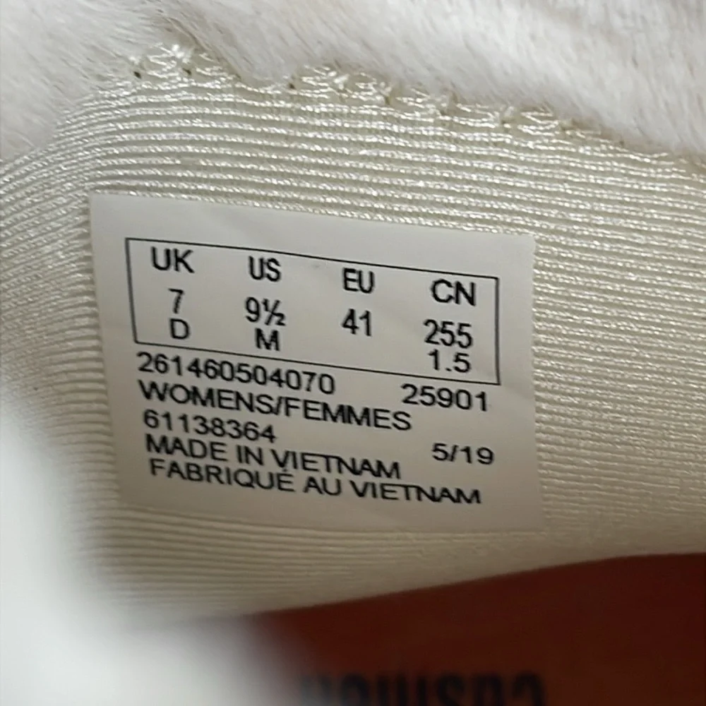 Clarks Cloudsteppers Step North Frost Ankle Boots US 9.5 Grey White - Picture 10 of 12